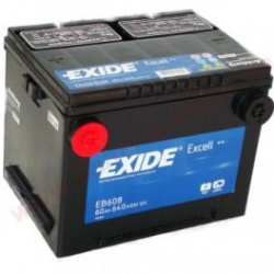 Batterie bornes US Exide Excell EB608 12V 60AH 640A